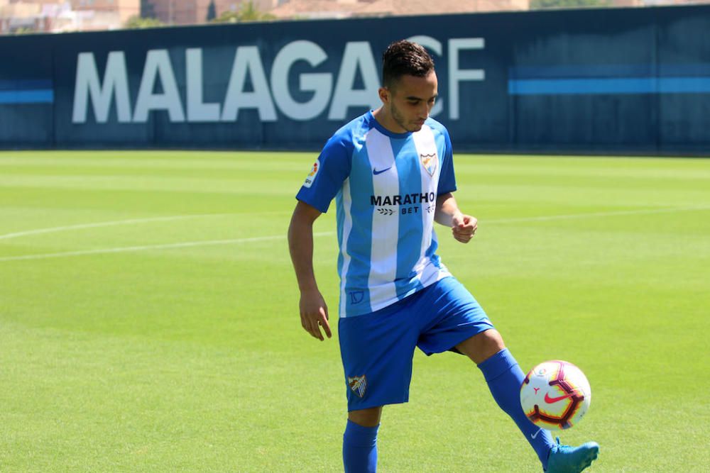 Presentación de Badr Boulahroud como nuevo jugador del Málaga CF.