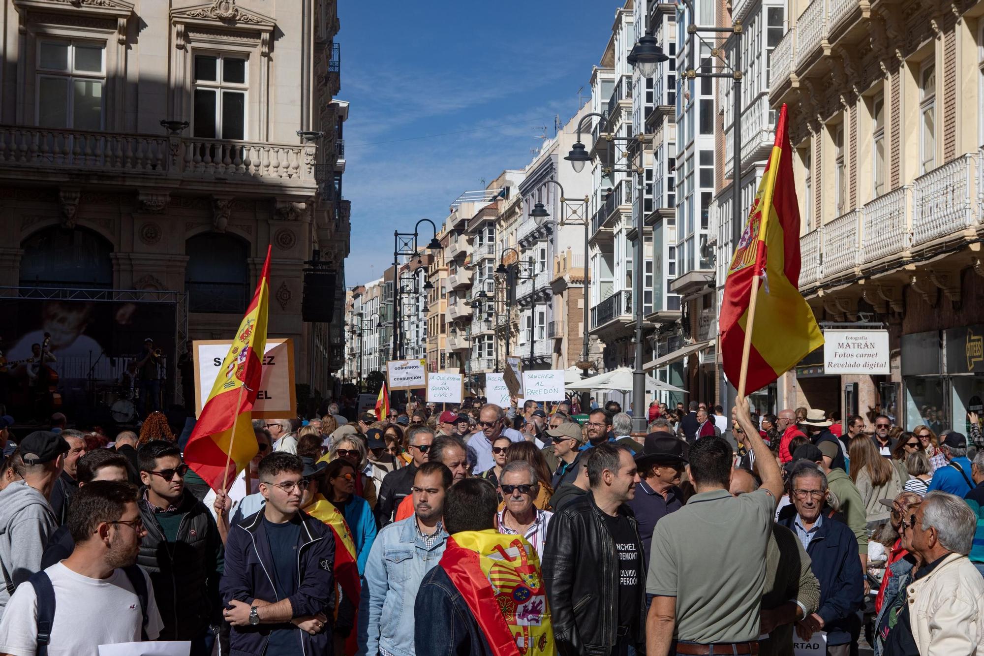 Protesta contra la amnistía en Cartagena