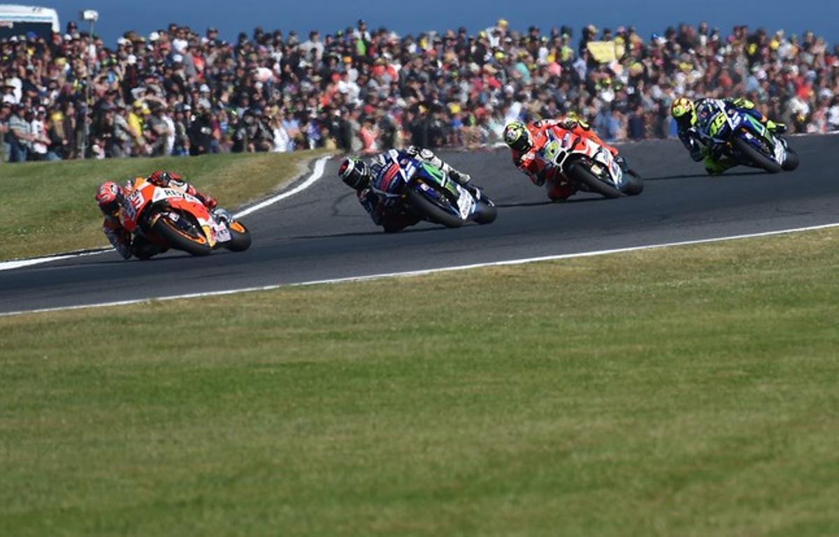 Las imágenes  del GP de Australia de motociclismo