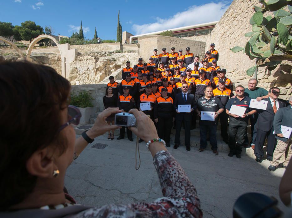 Homenaje a los voluntarios de Protección Civil