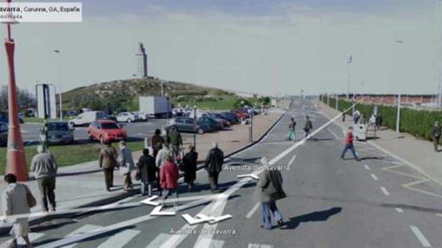 Google Street View pasea por A Coruña