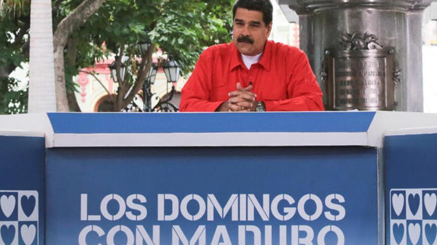 Maduro, durante su programa dominical de televisión.