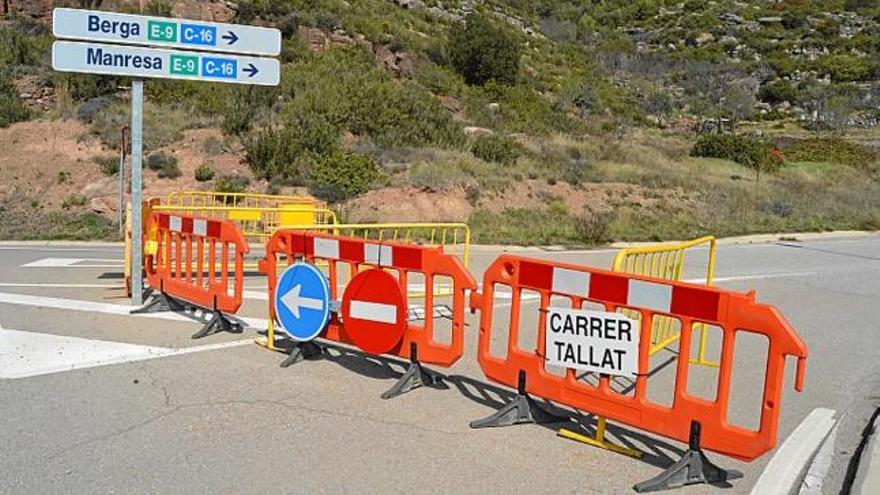 L&#039;accés a la carretera encara tallat al trànsit, ahir al migdia