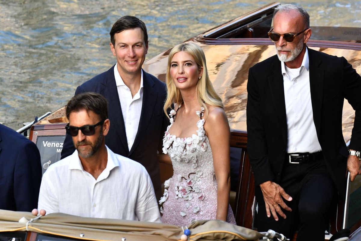 Ivanka Trump y su marido Jared Kushner en Venecia por la boda de Jeff Bezos y Lauren Sanchez