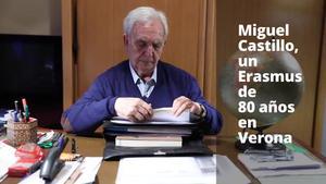 Miguel Castillo, un Erasmus de 80 anys a Verona.