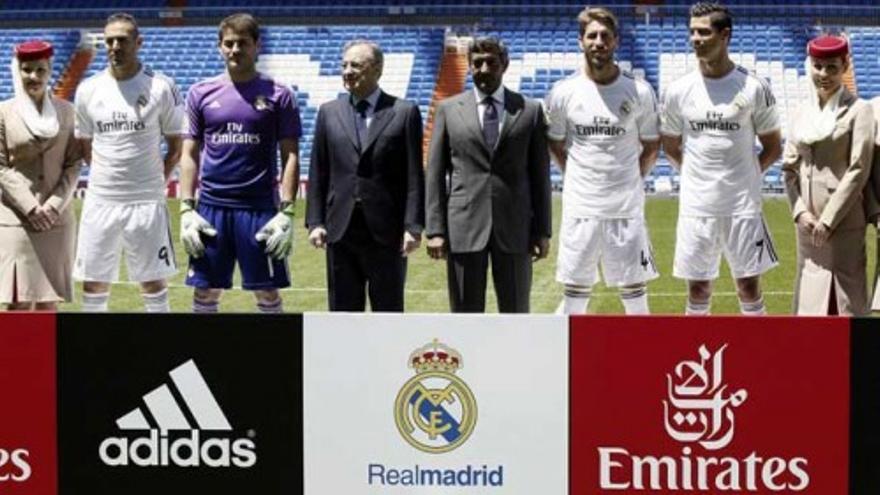 El Real Madrid presenta su acuerdo de patrocinio con Fly Emirates
