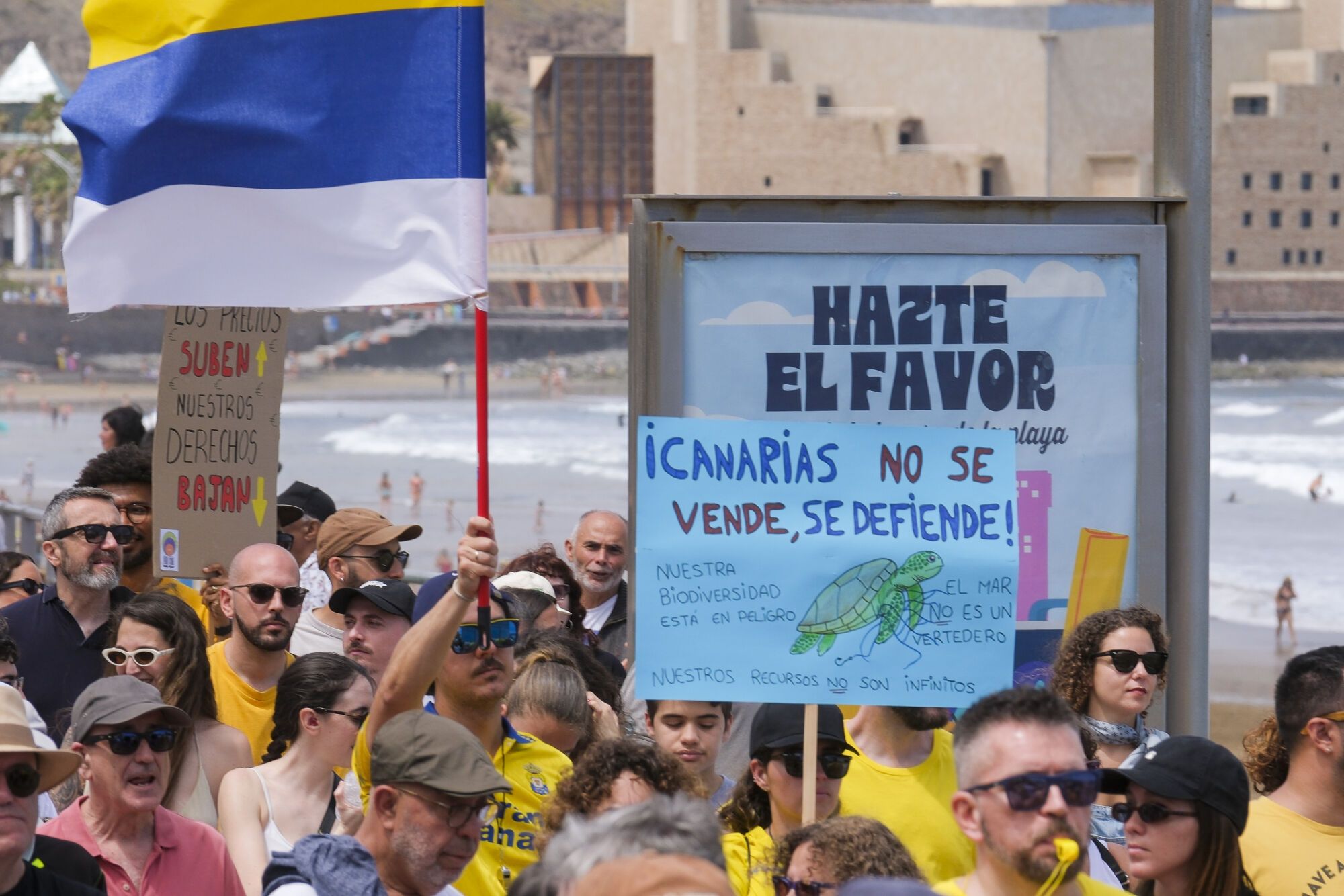 Manifestación Canarias tiene un límite 18M en Las Palmas de Gran Canaria