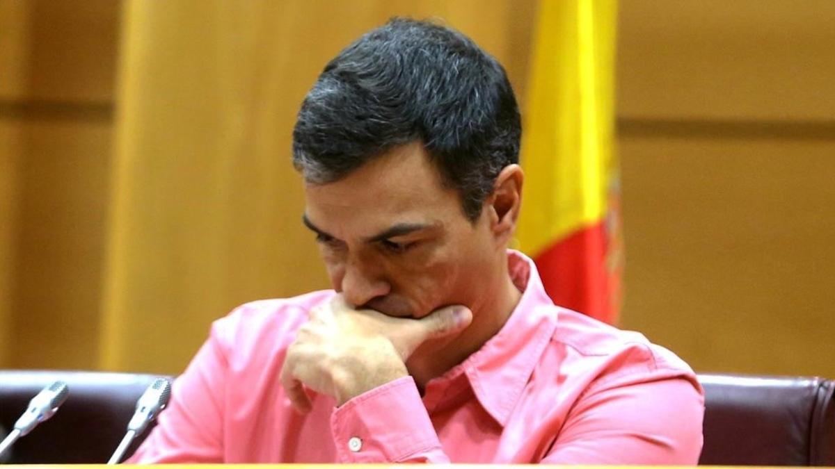 Pedro Sánchez, el pasado 26 de septiembre en el Senado.