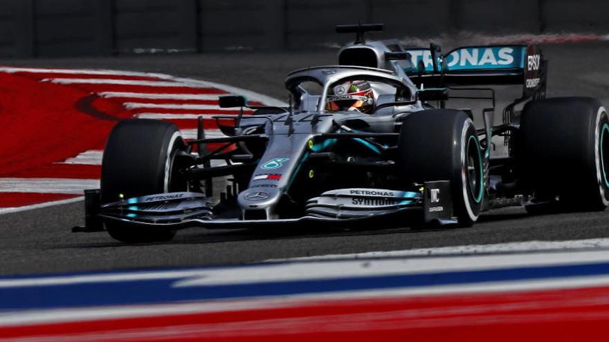 Lewis Hamilton, en el circuito de Las Américas.