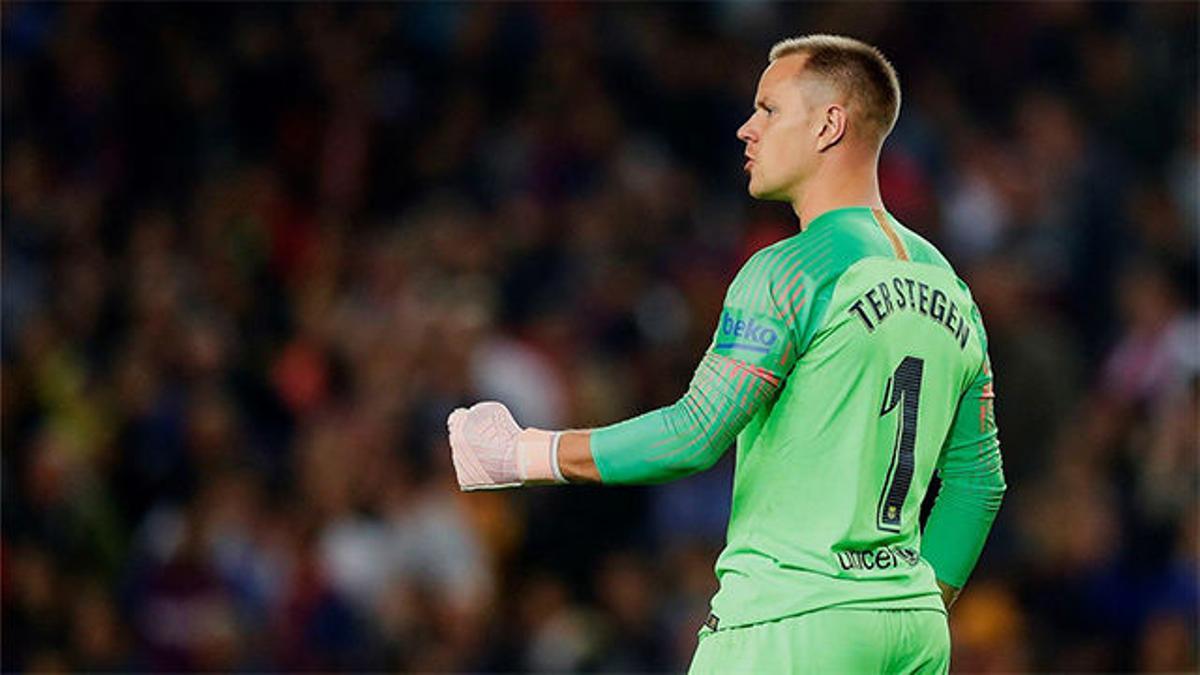 Ter Stegen realizó uno de los mejores partidos de su carrera con este catálogo de paradones