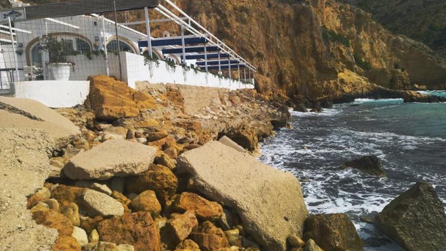 Puertos da por perdida la playa del Tangó de Xàbia y colocará rocas de escollera | DIRECCIÓN DE PUERTOS 