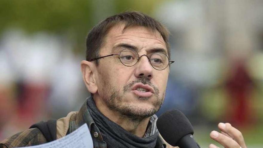 Juan Carlos Monedero, ayer, en Santander. // Efe