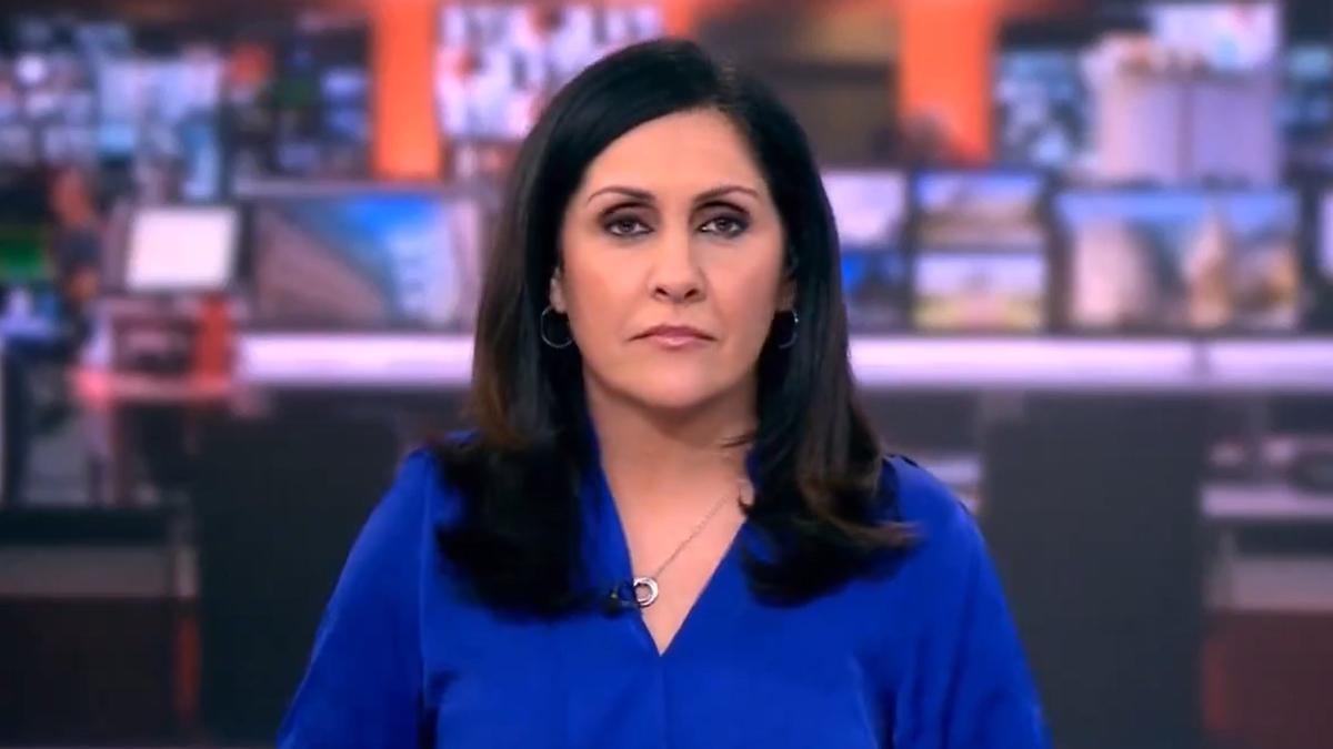 La periodista iraní Maryam Moshiri, una de las presentadoras de informativos de la BBC.