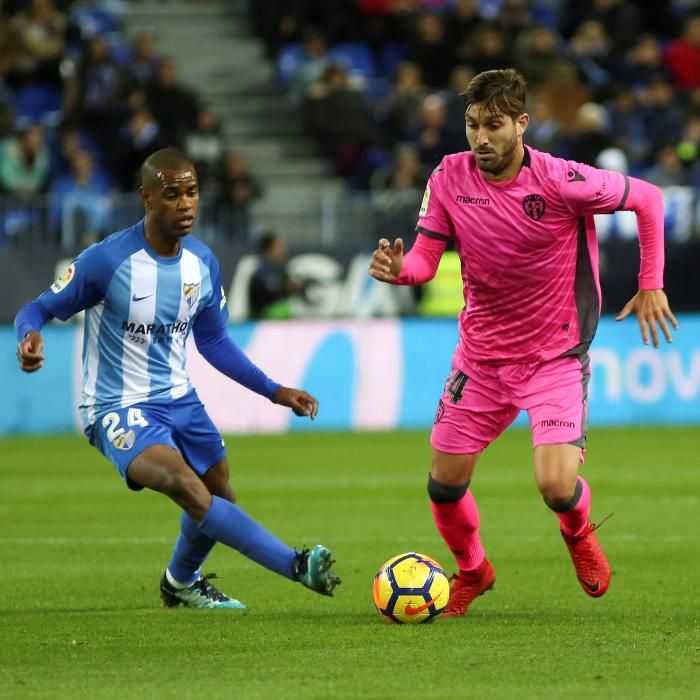 Málaga - Levante, en imágenes