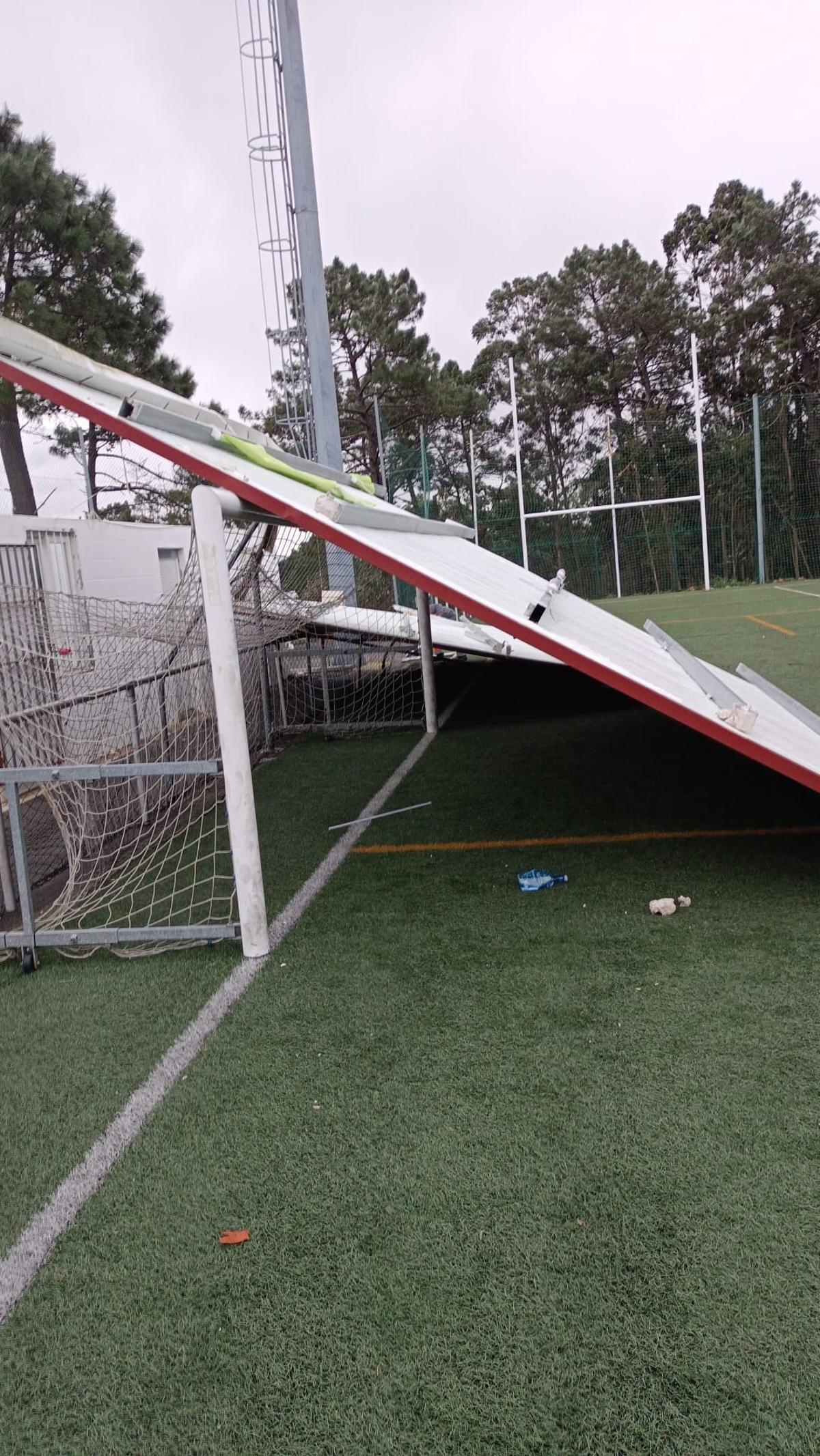 El campo de fútbol de Bamio.