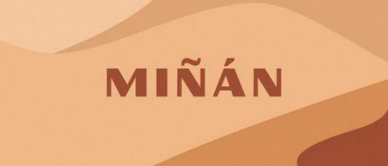 Detalle da portada do libro &quot;Miñán&quot;.