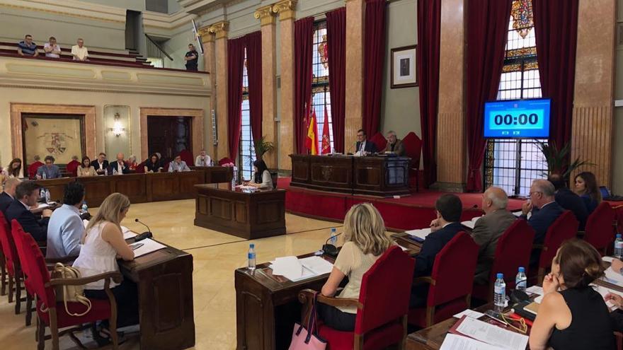 Pleno extraordinario del Ayuntamiento de Murcia