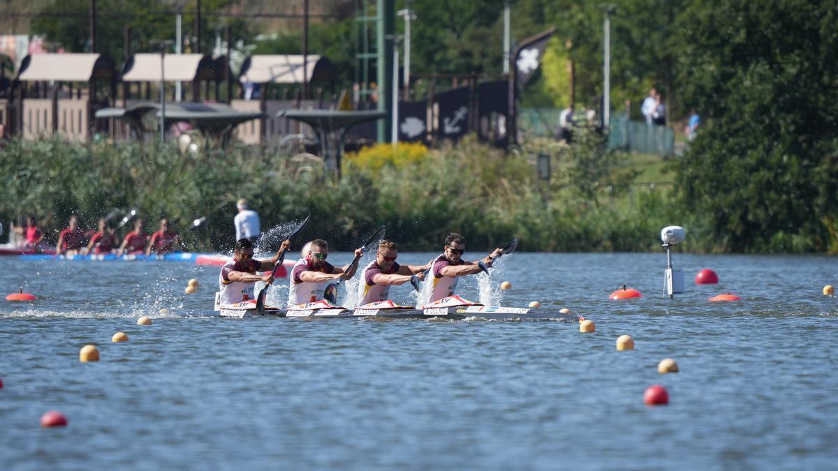 Marcus Cooper Walz accedió a la final del Mundial con el K4 500 español