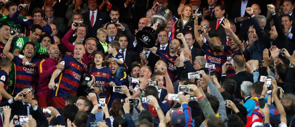 Las imágenes de la celebración del Barcelona en la Copa