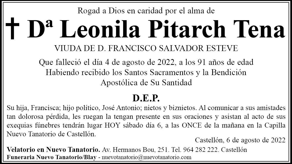 Dª Leonila Pitarch Tena