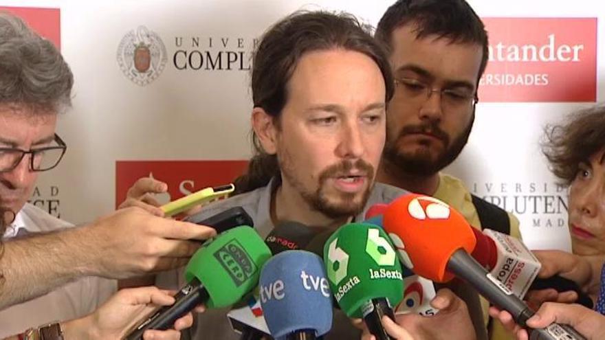 Iglesias: &quot;Lo importante es que RTVE deje de ser un aparato de propaganda&quot;