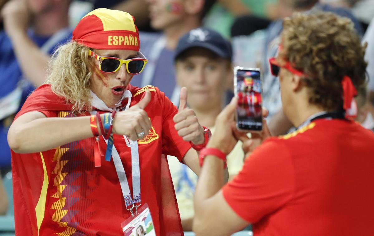 Aficionados españoles en Sochi