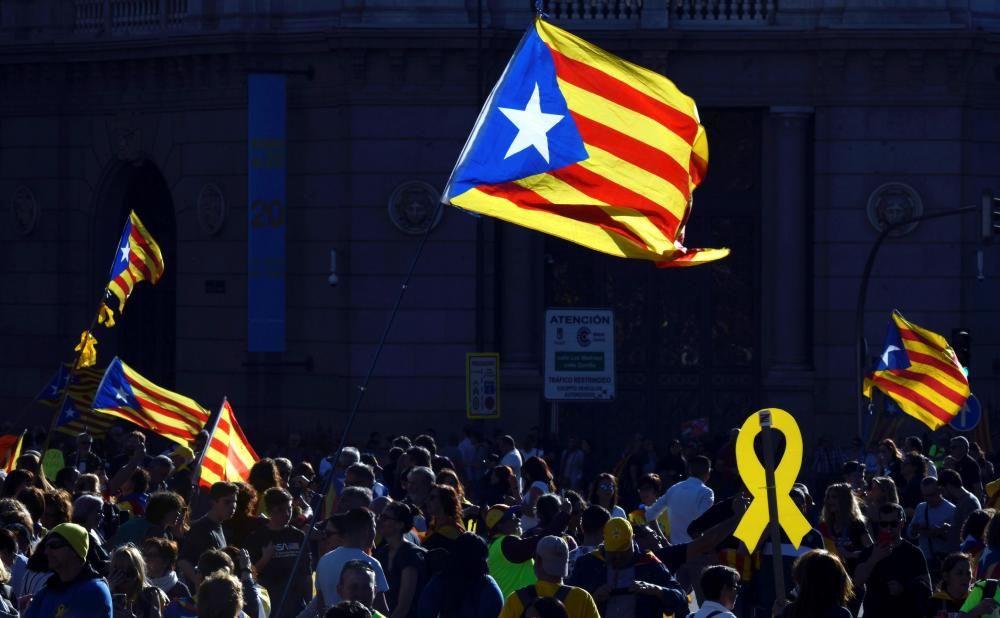 Manifestación del independentismo catalán en Madrid