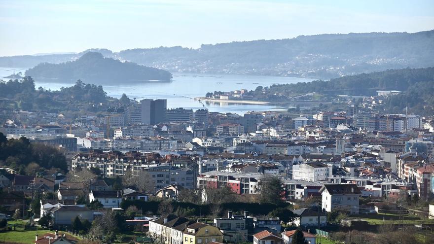 Vista aérea de la ciudad de Pontevedra.   | // RAFA VÁZQUEZ