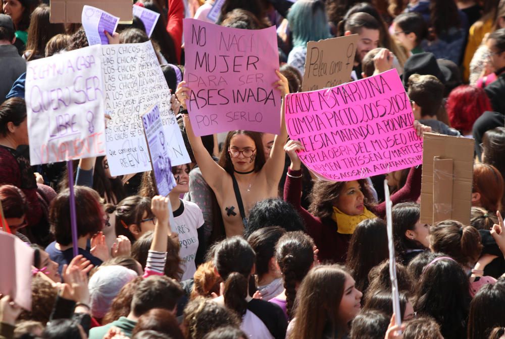 El 8M en la plaza de la Constitución