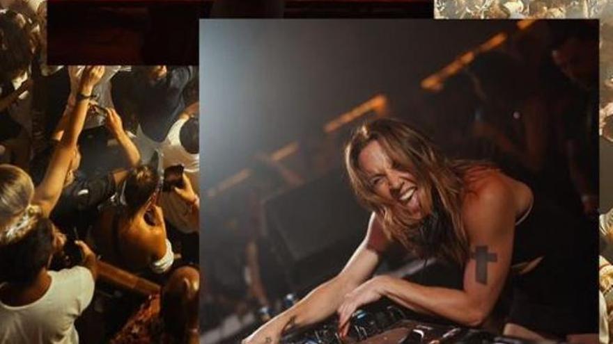 Un momento de su actuación en Pacha Ibiza.