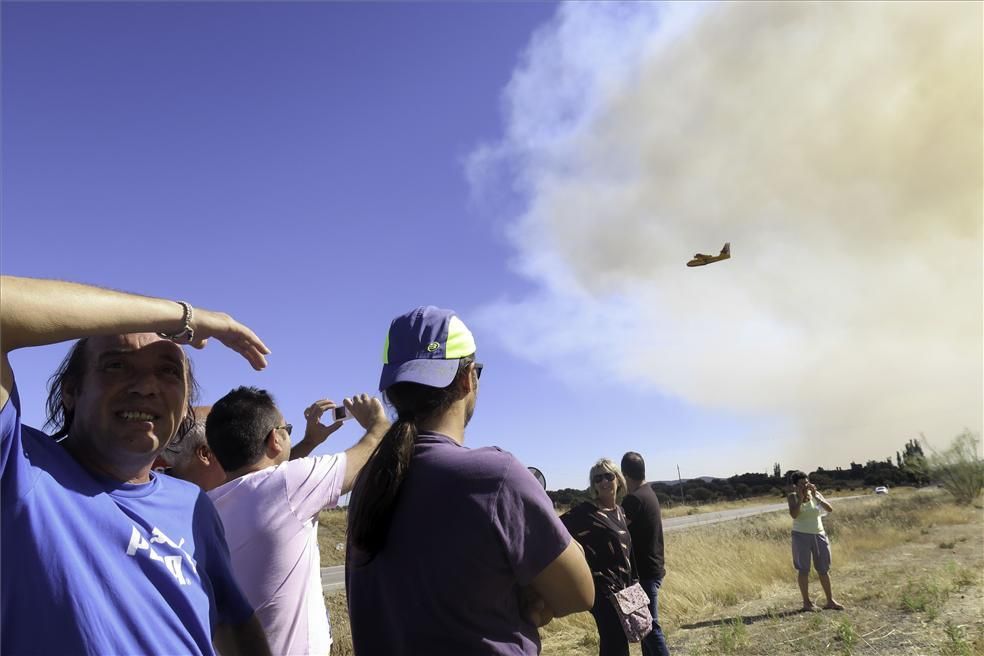 Incendio forestal en Cáceres