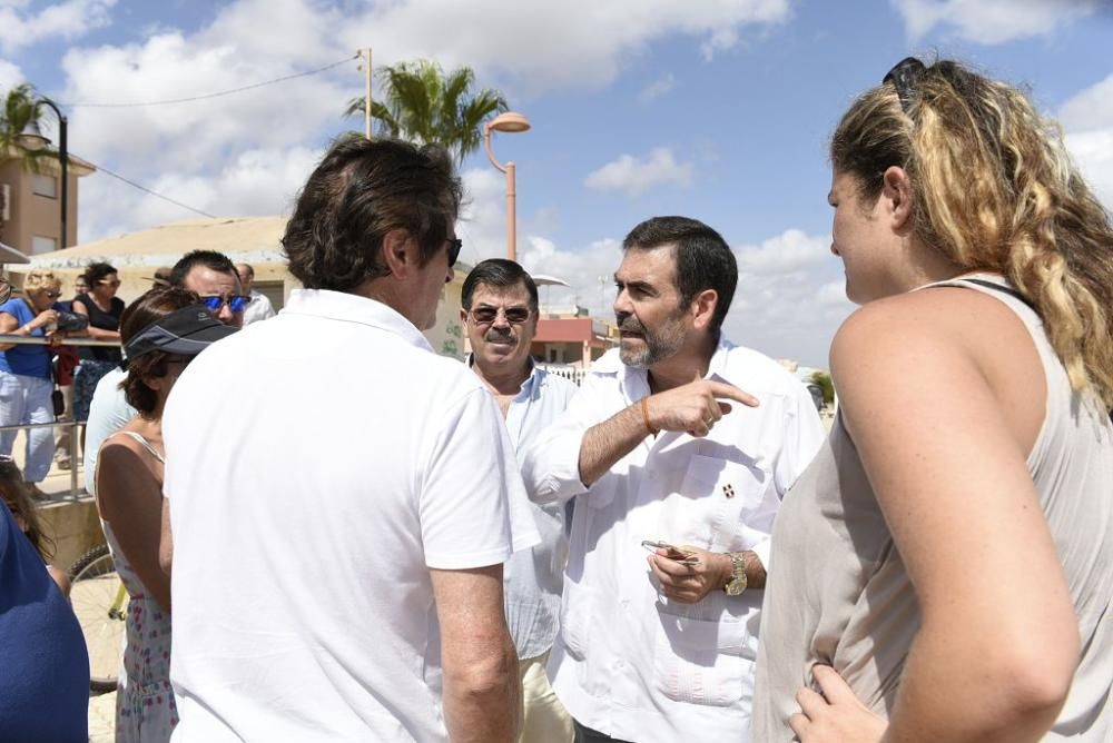 Protestas por el estado del Mar Menor en Los Nieto