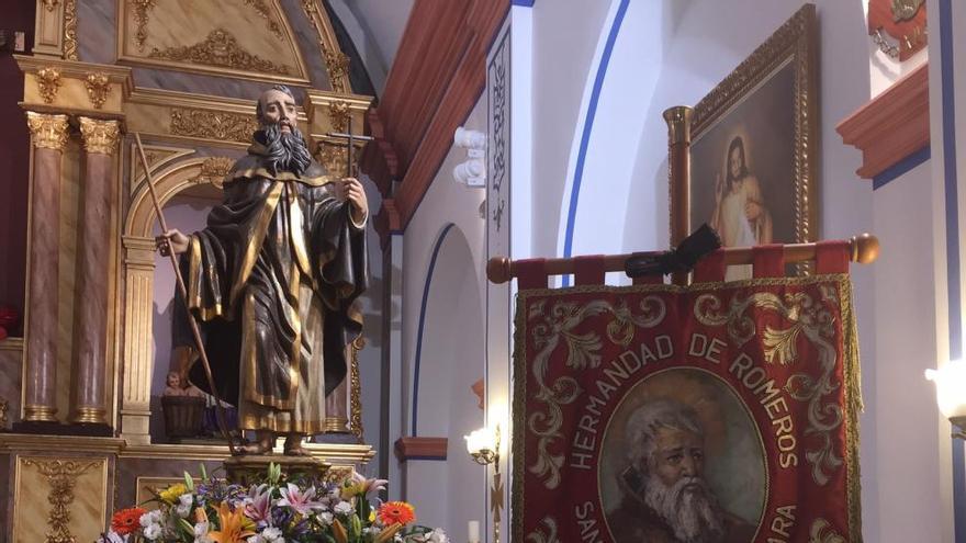 Venerada talla de San Ginés, cuya festividad es el martes.