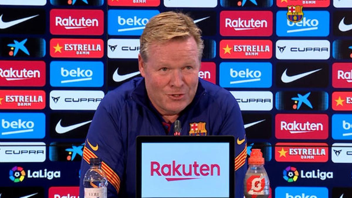 Koeman asume que no tendrá muchos días de tranquilidad en el banquillo del Barça