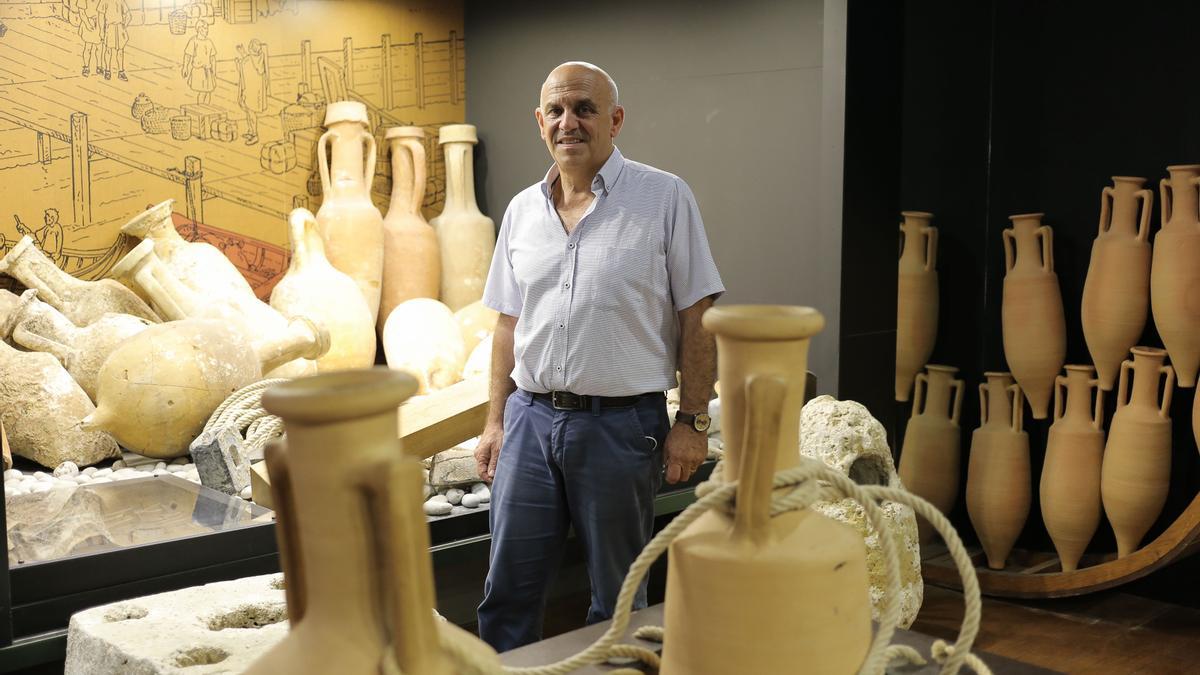 Arturo Oliver, responsable del Servicio de Arqueología de la Diputación de Castellón, en el Museu de Belles Arts de la capital