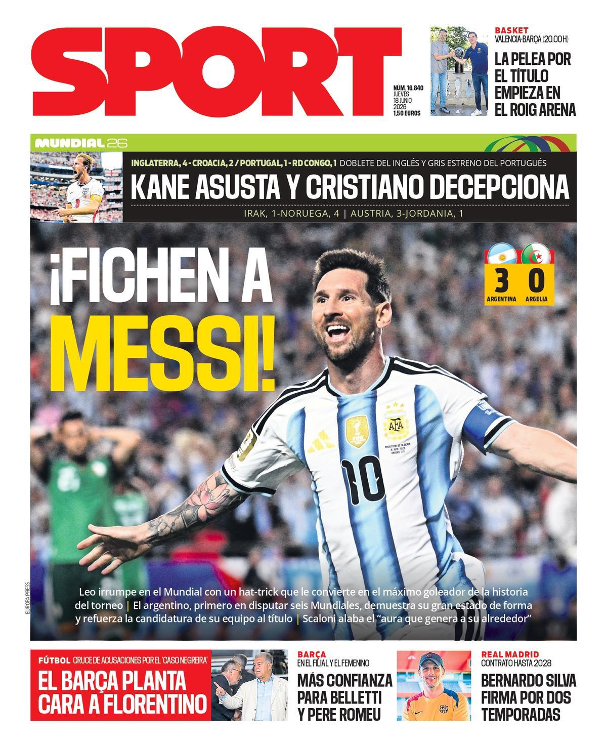 Portada SPORT