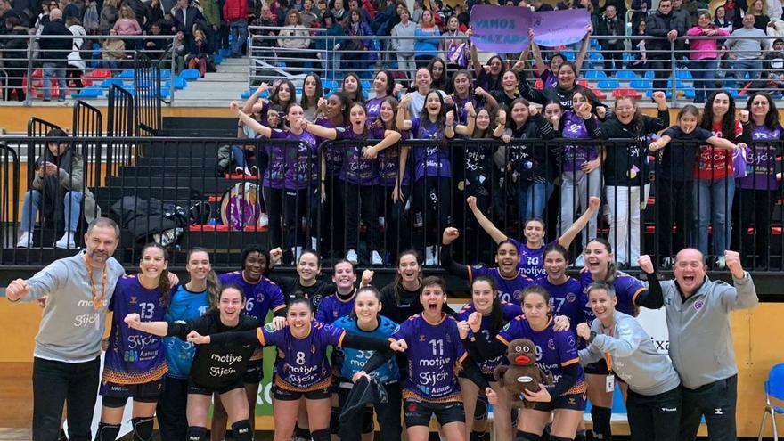 Gran éxito del equipo de balonmano de La Calzada: El Motive.co gana (23-26) al Zuazo y estará en la fase final de la Copa