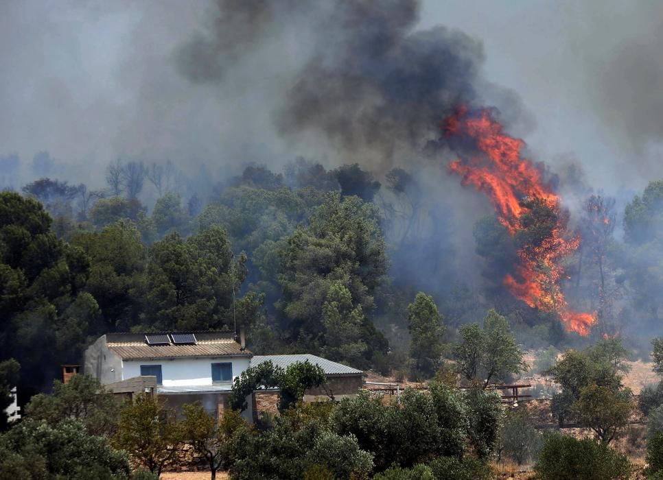 Sigue descontrolado el incendio de Tarragona ...