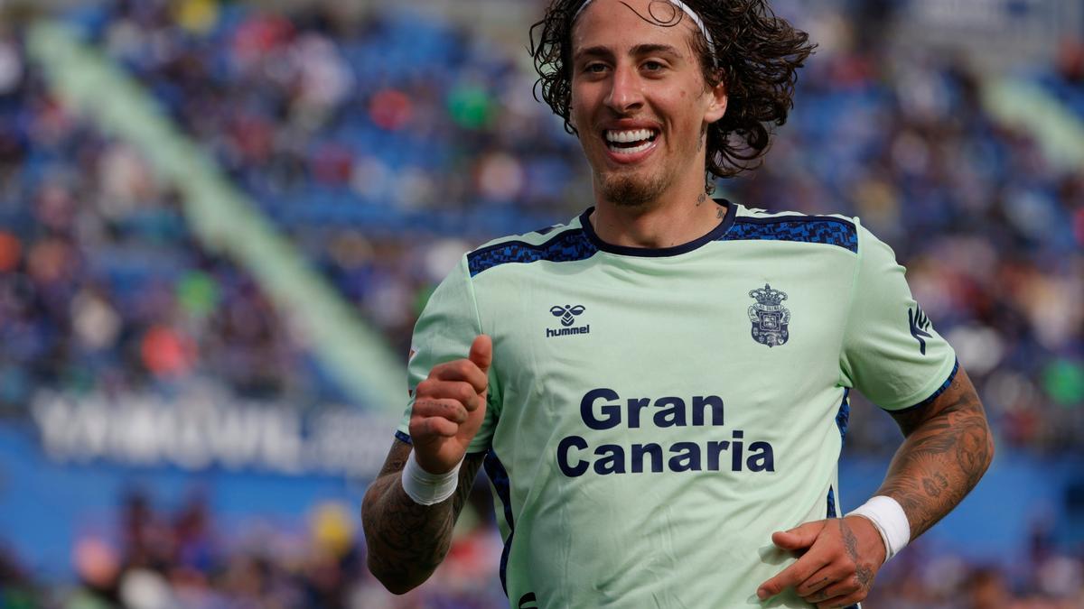 Fabio Silva, durante su última etapa en LaLiga de la mano de Las Palmas.