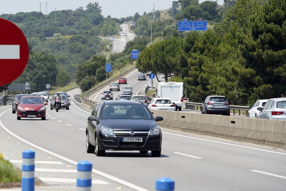 Cues per sortir de la Costa Brava ahir al vespre