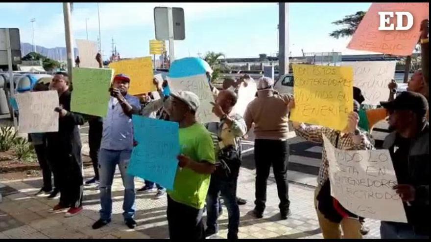 Movilización de africanos en Santa Cruz de Tenerife