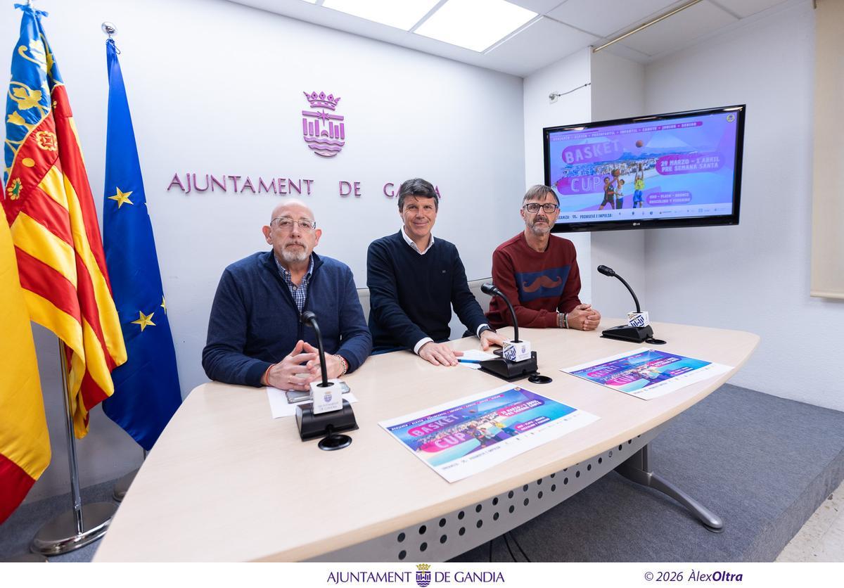 La presentación del evento, en el Ayuntamiento de Gandia