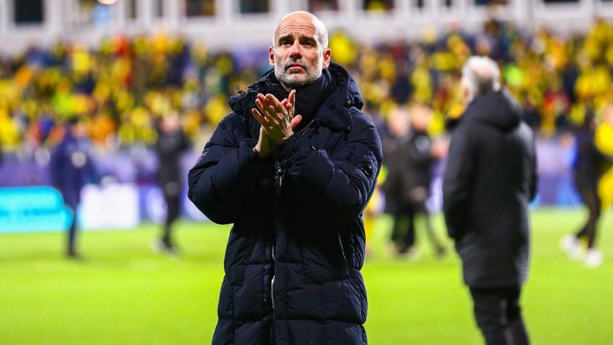 Guardiola, en el Aspmyra Stadion de Bodø