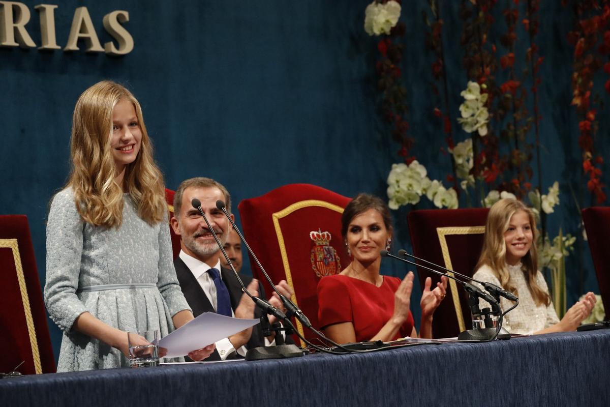 El debut de la Princesa Leonor en los Premios Princesa de Asturias en 2019