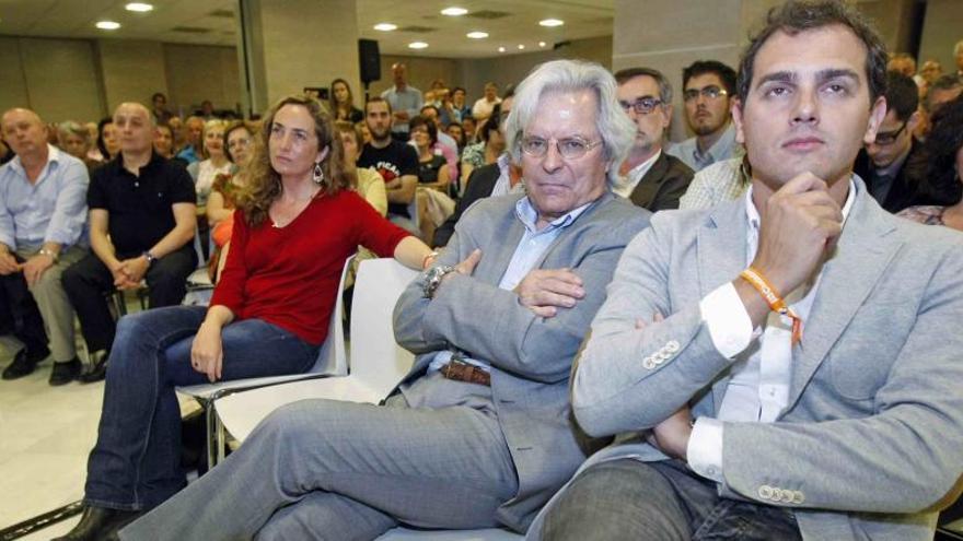 Rivera y Javier Nart, en el acto.