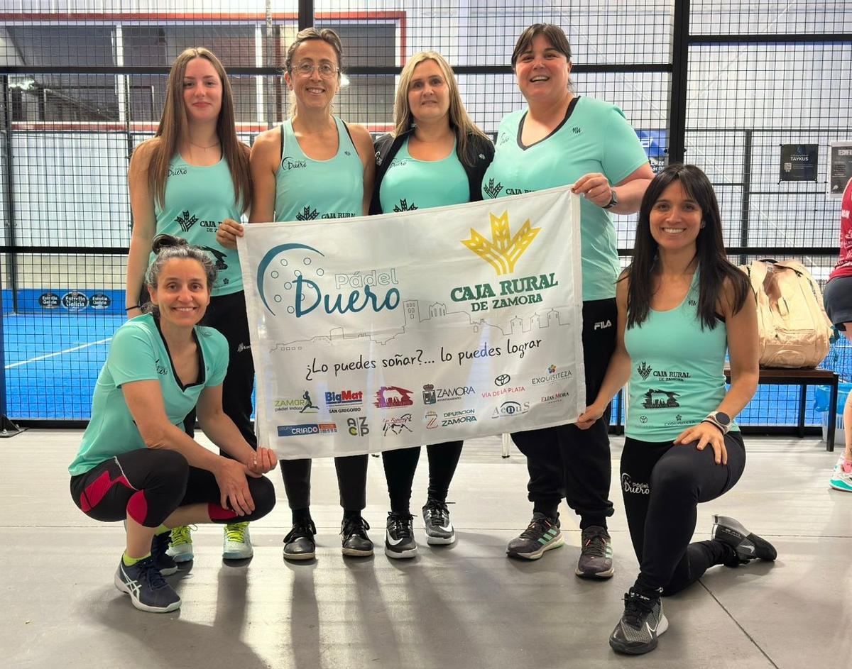 Equipo del Pádel Duero Caja Rural de Zamora.