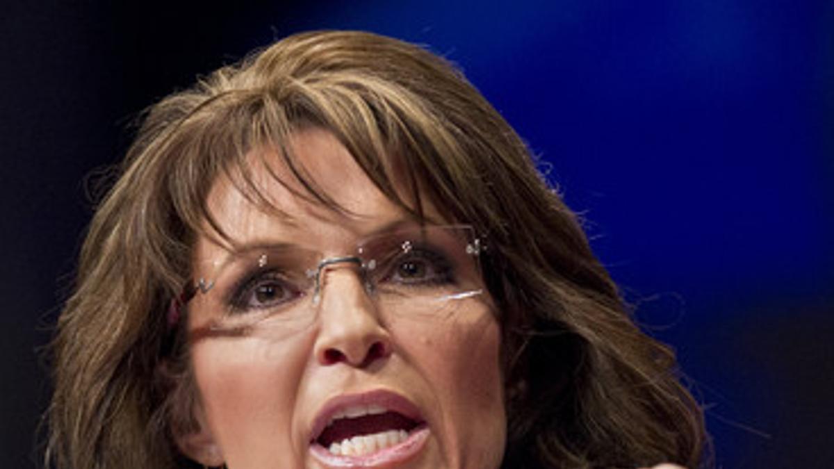 Sarah Palin, el pasado 11 de febrero, en un acto electoral en Washington.
