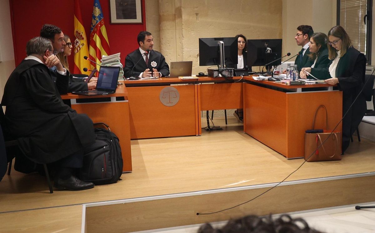 Imagen del tribunal en el inicio del proceso el pasado lunes
