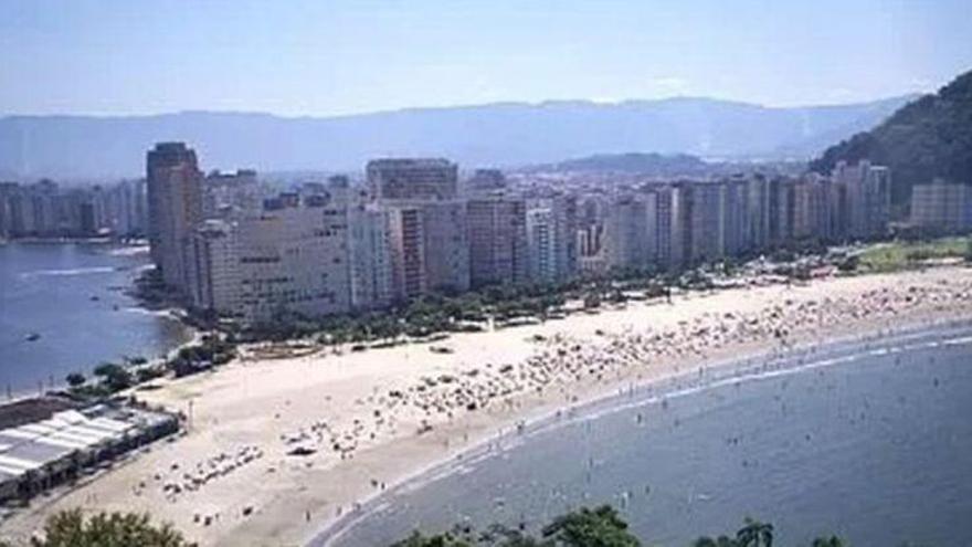 Tiroteo en una de las playas principales de Sao Vicente en Brasil