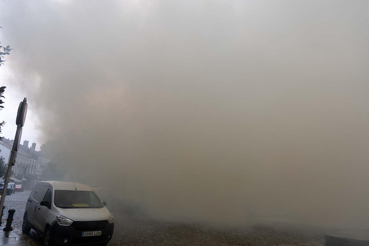 Evacuada la Comisaría de Santiago por un incendio